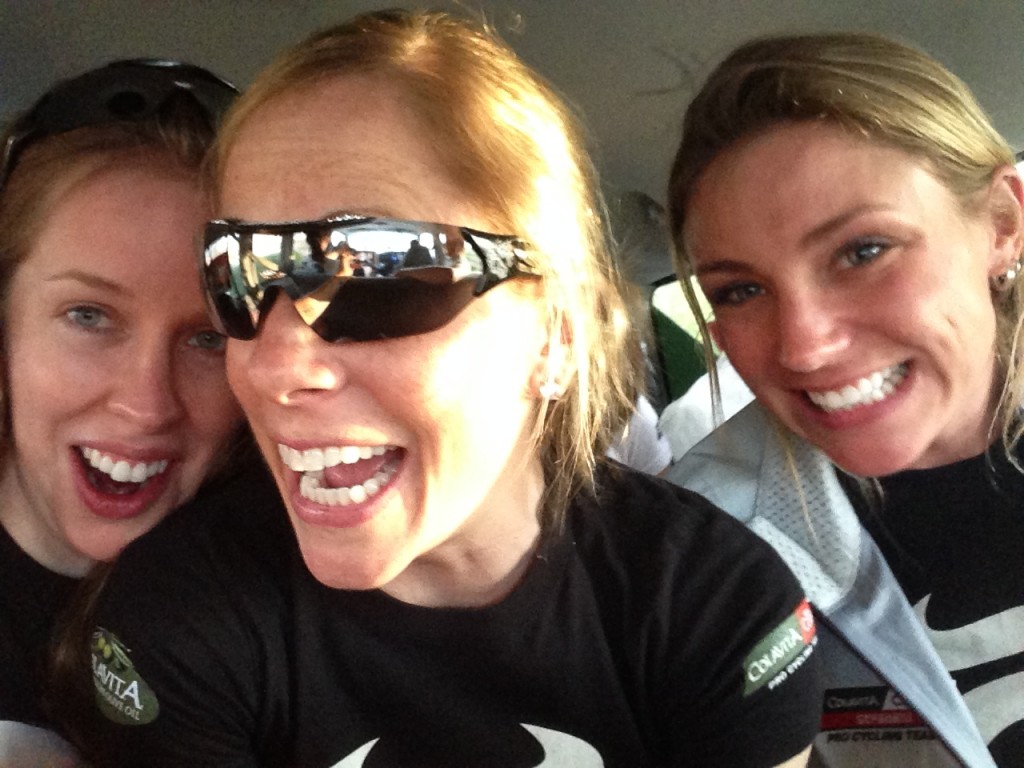 Team Colavita in the Van